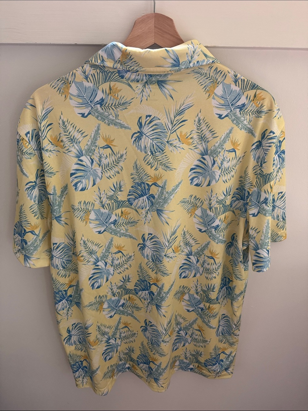 NWT IZOD Saltwater Tropical Print Polo Shirt Men’s Size L UPF 30 Wicking - Picture 8 of 8